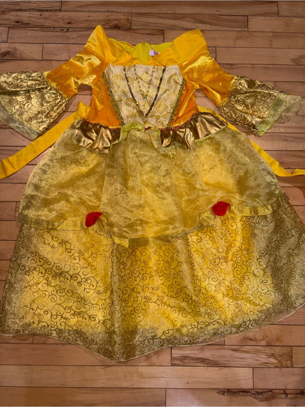 Yellow Princess Ball Gown Kids Costume by
